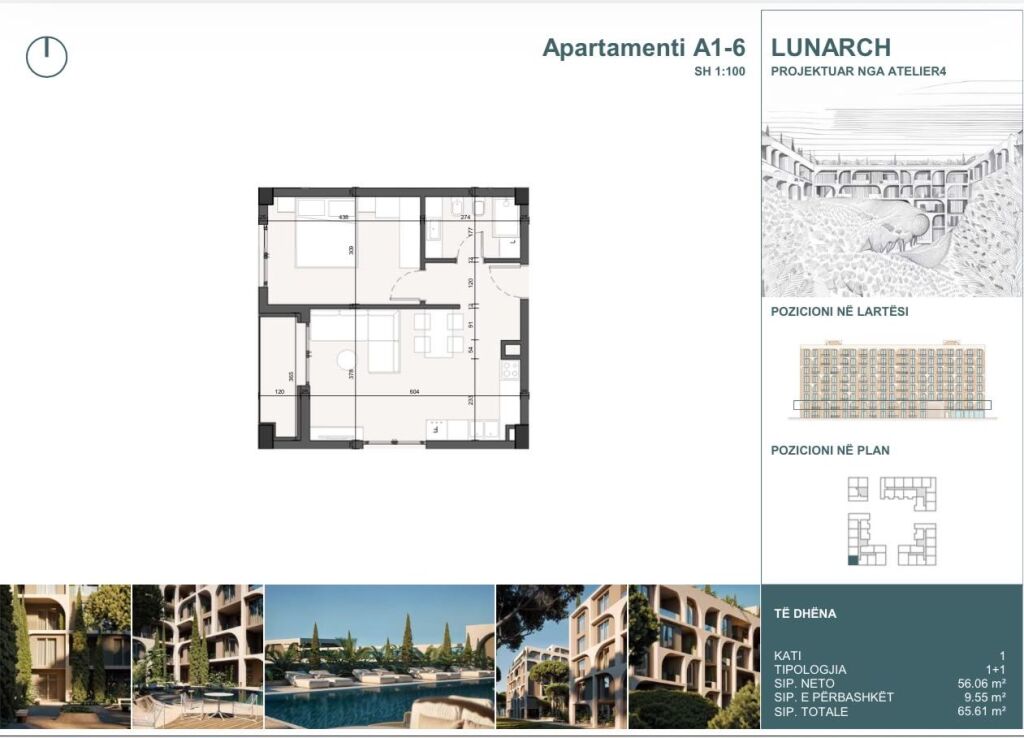 APPARTAMENTO 1+1 IN VENDITA PRESSO LUNARCH RESIDENCE, Golem
