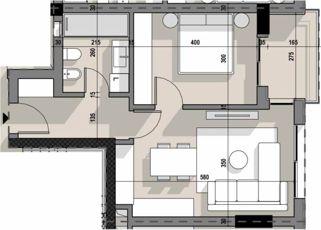 Shitet Apartament 1+1 ne Kompleks Ajka, Rruga 5 Maji ID 5639