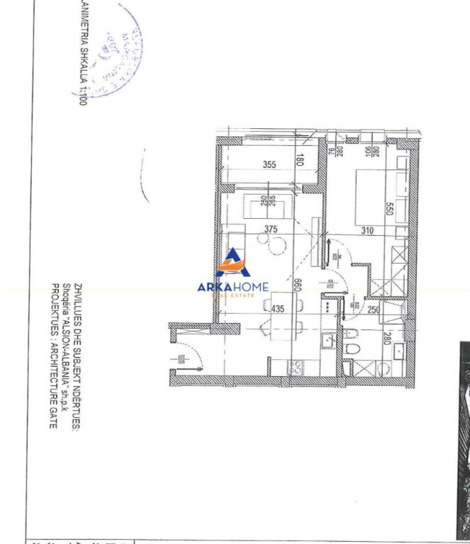 SHITET APARTAMENT 1+1 "RRUGA JAVER MALO,RIVER SIDE" 16055 EURO