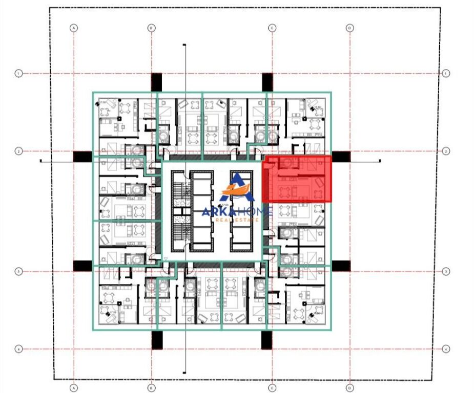 SHITET OKAZION APARTAMENT 1+1 "ORICON TOWER" CMIMI SIPAS KERKESES