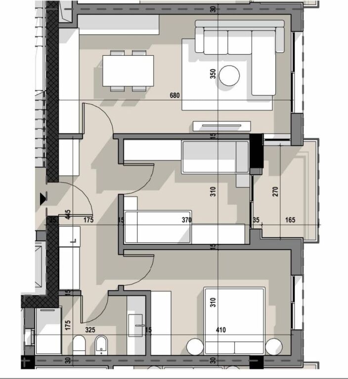 Appartamento 2+1 in vendita nel Complesso Ajka, Via 5 Maji  ID 5637