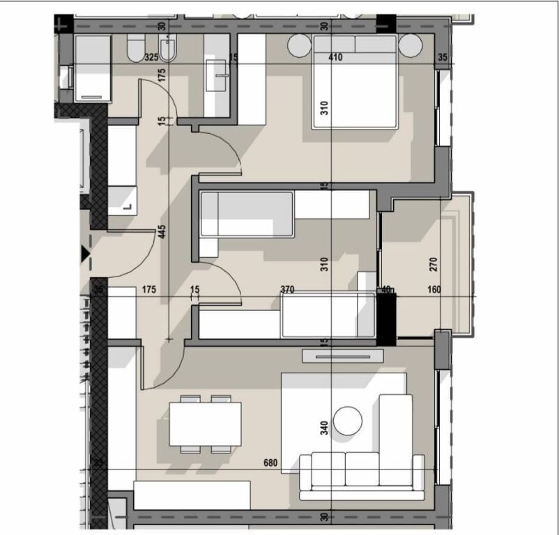 Apartment 2+1 for sale in Ajka Complex, 5 Maji Street ID 5634