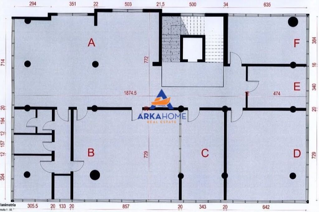 OFFICE FOR RENT 370 M2 "SHKODER" PRICE ON REQUEST