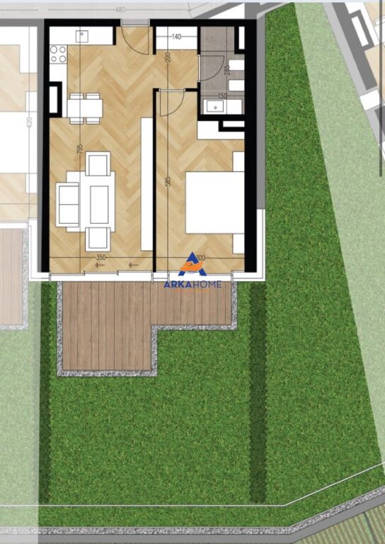 FOR SALE APARTMENT 1+1+VERANDA "GREEN COST 2" 540,000 EURO
