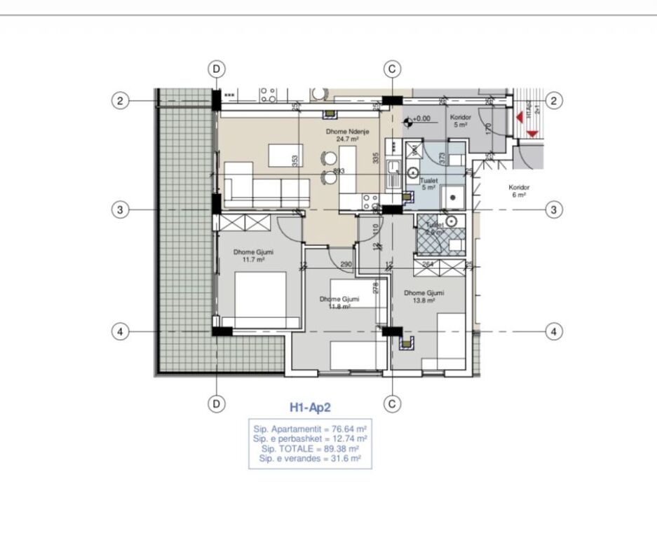 ✅SHITET APARTAMENT 3+1+VERANDË NE REZIDENCËN PORTO LALZ!