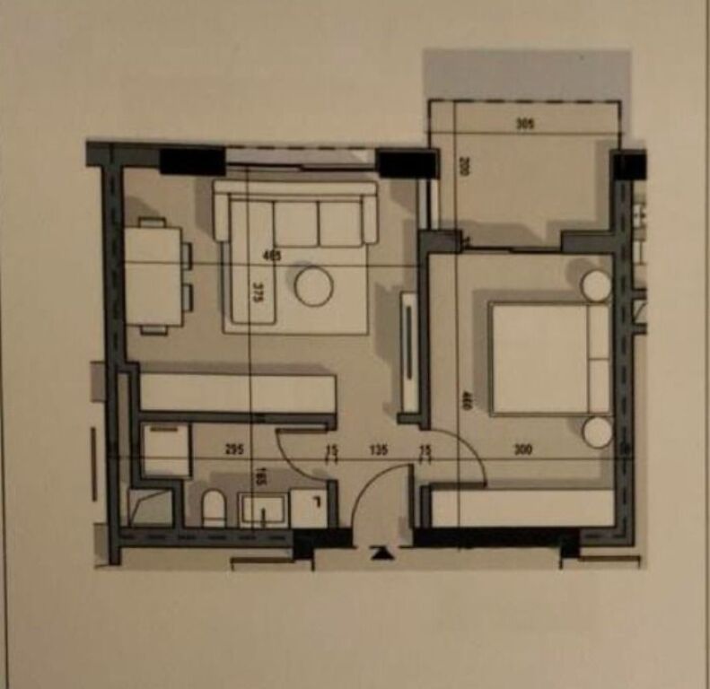 Shitet apartament 1+1 tek Rezidenca Ajka , Rruga 5 Maji .