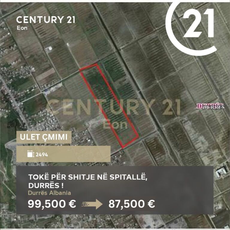 💥 Ulet Cmimi ! Tokë për Shitje në Spitallë, Durrës ! 💥