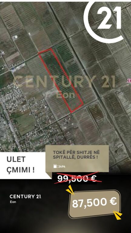 💥 Ulet Cmimi ! Tokë për Shitje në Spitallë, Durrës ! 💥