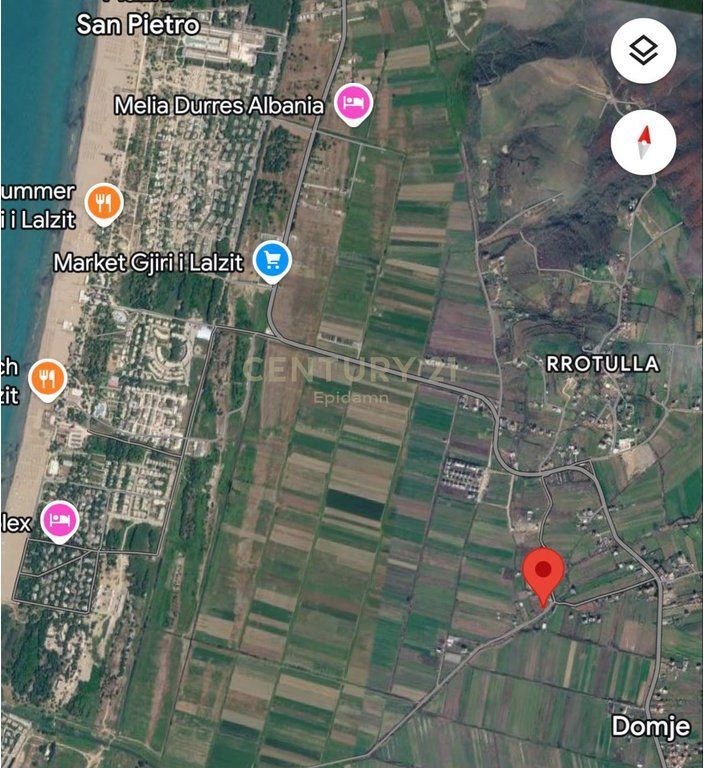 OBJECT IN CARCASS PHASE 400 m² LAND FOR SALE - Gjiri i Lalzit 145,000 €