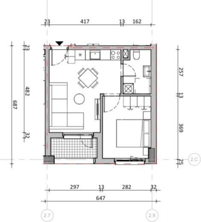 JEPET ME QIRA APARTAMENT 1+1 – KOMPLEKSI OXA, Fresk !