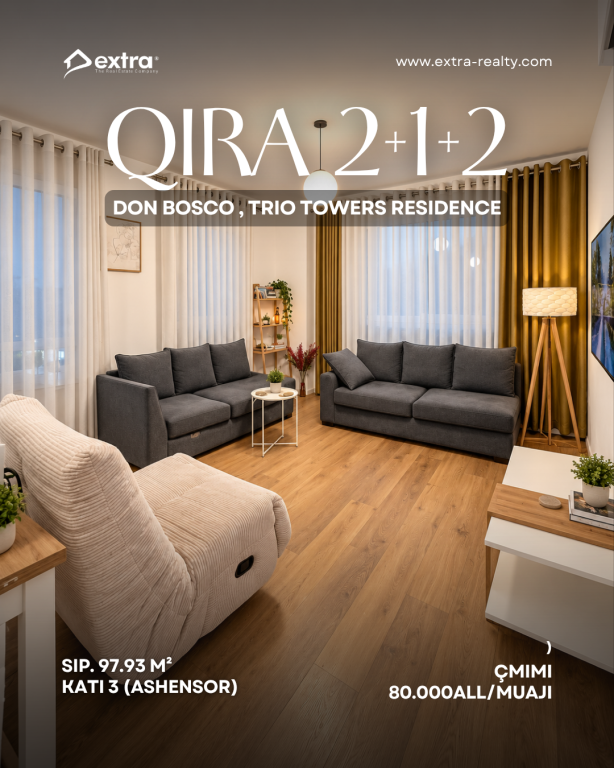 APARTMENT 2+1+2 FOR RENT