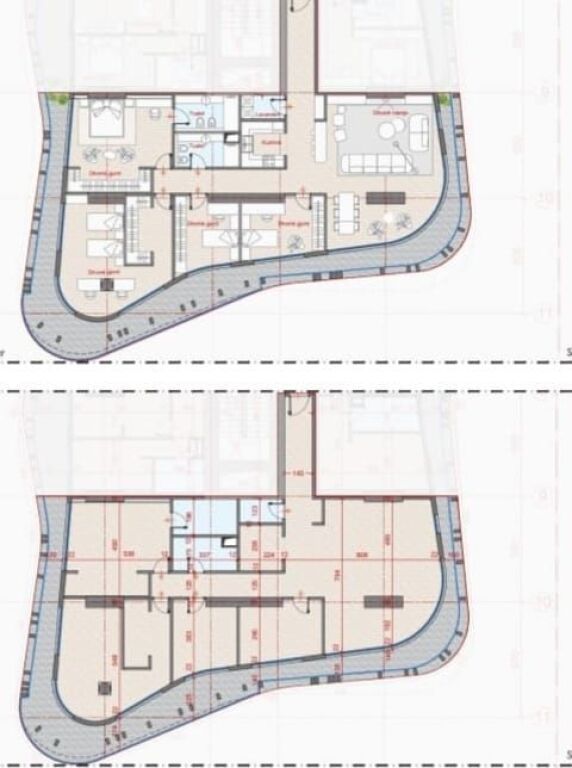 Apartament 4+1+2Wc ne Shitje tek Top Seven Tower ID 5656
