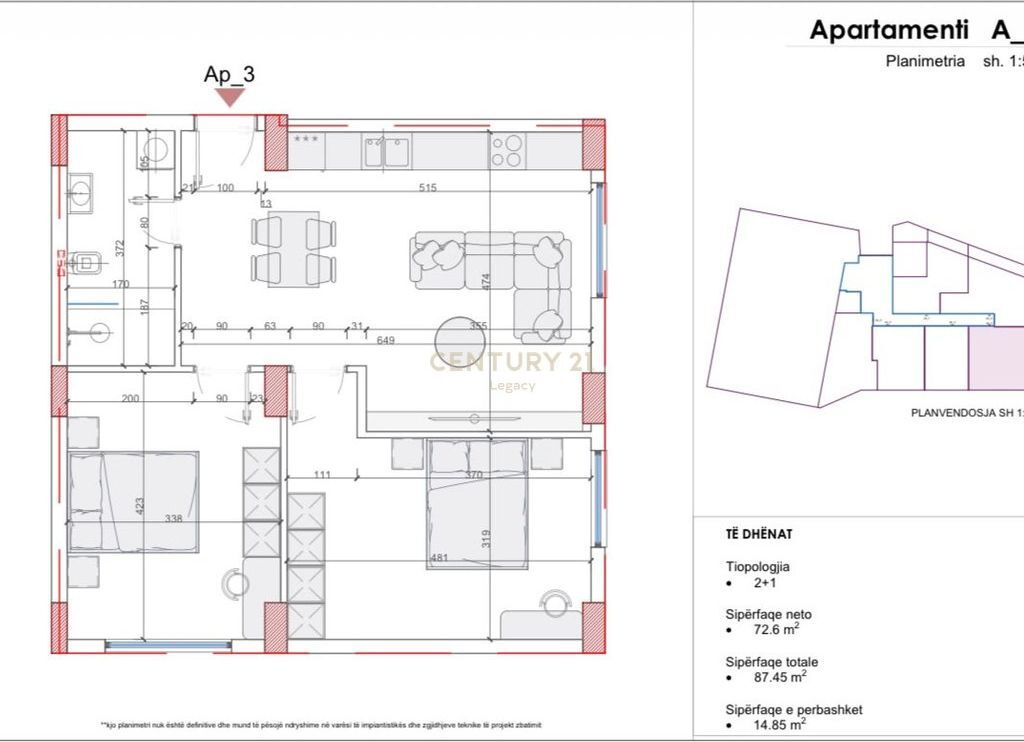 🏠 VENDESI APPARTAMENTO 2+1 – FRESK