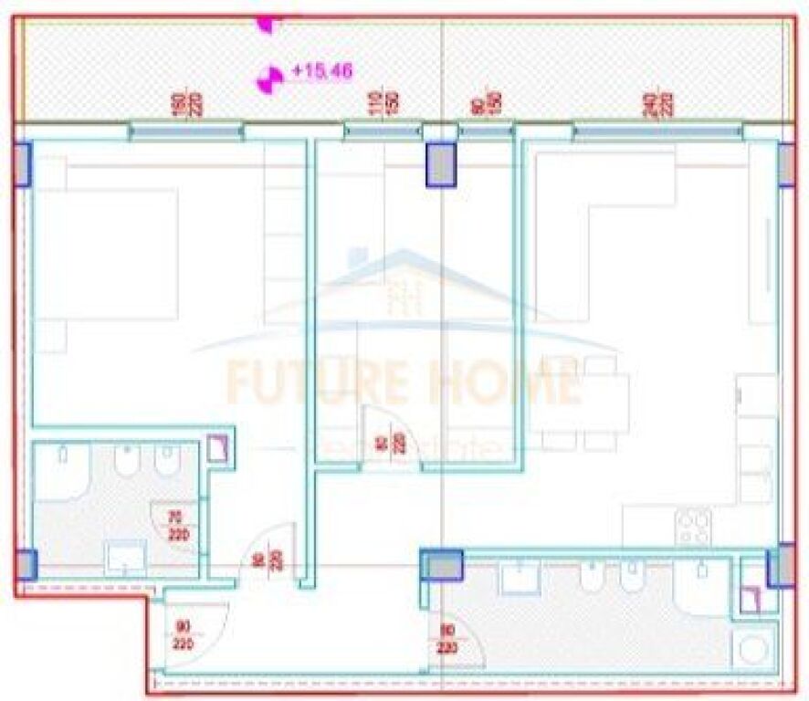 For sale, Apartment 2+1+2+Veranda, Barrikadave Street, Tirana.