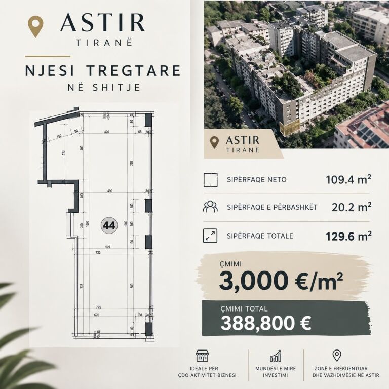 Business unit for sale in Astir. 3k meters!