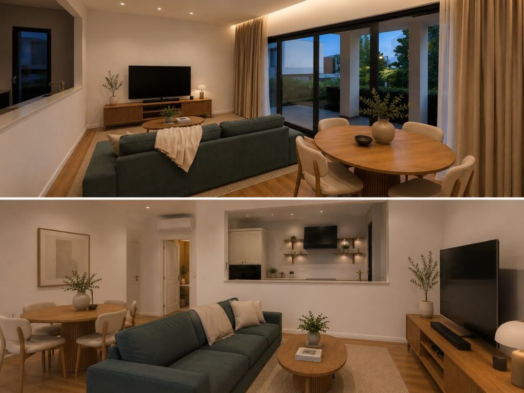 Apartament 2+1 me oborr &amp; post parkimi me qira – O2 Residence, Farkë !