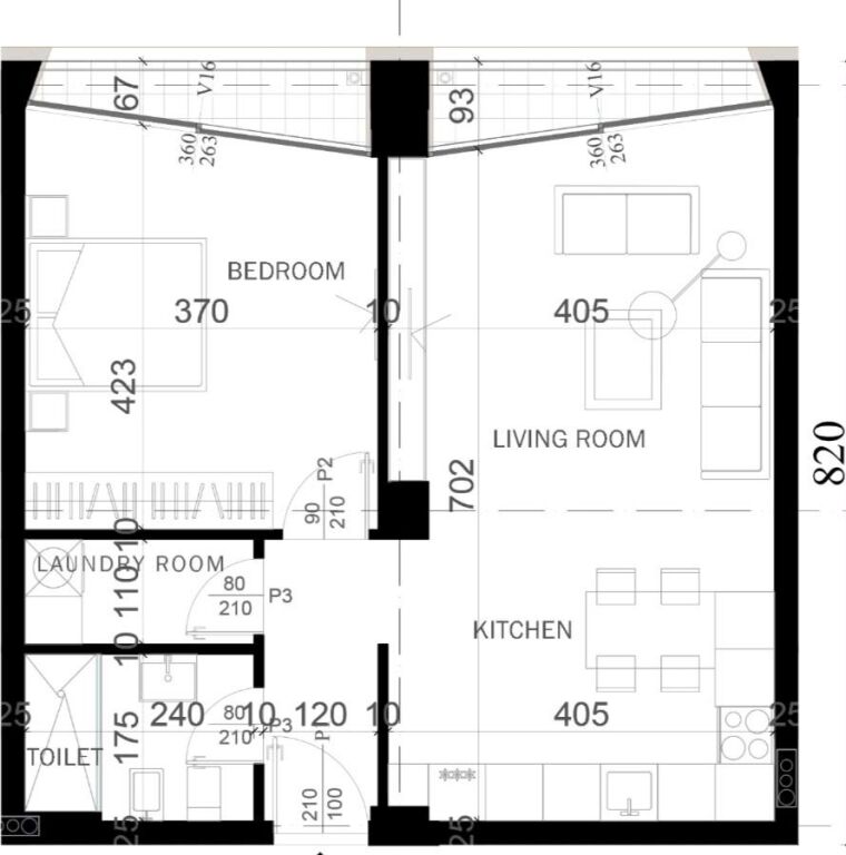 Apartament 1+1 per shitje tek Grow Green Residence ne Sauk.