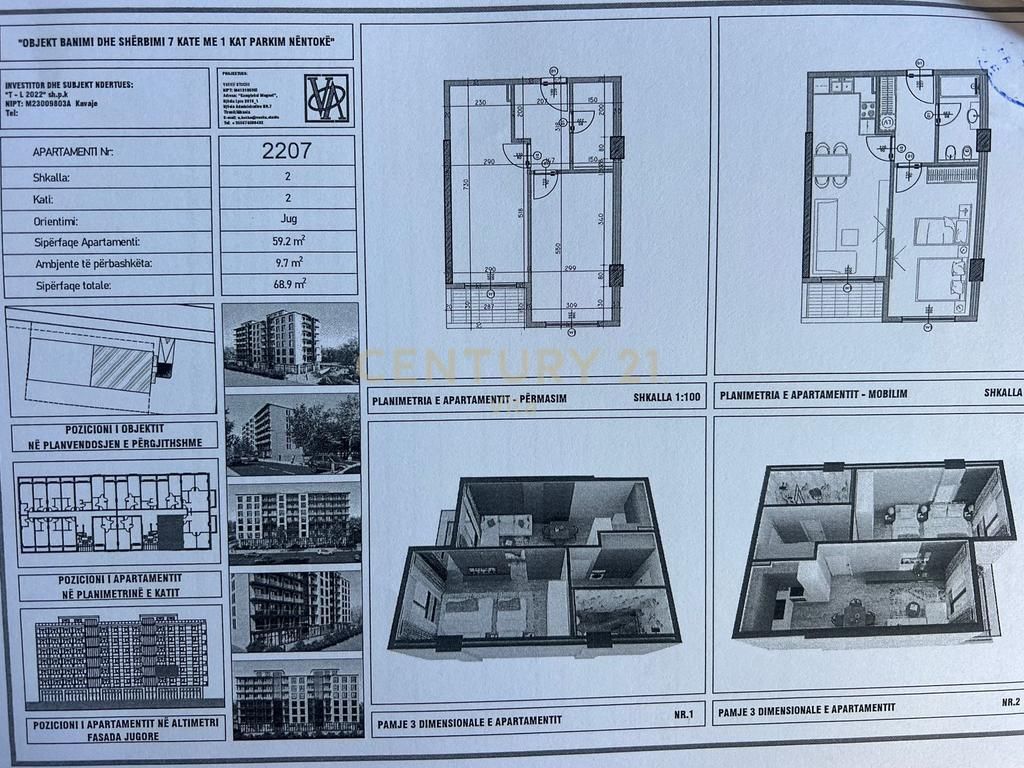 SHITET APARTAMENT 1+1 NE MALIN E ROBIT!!
