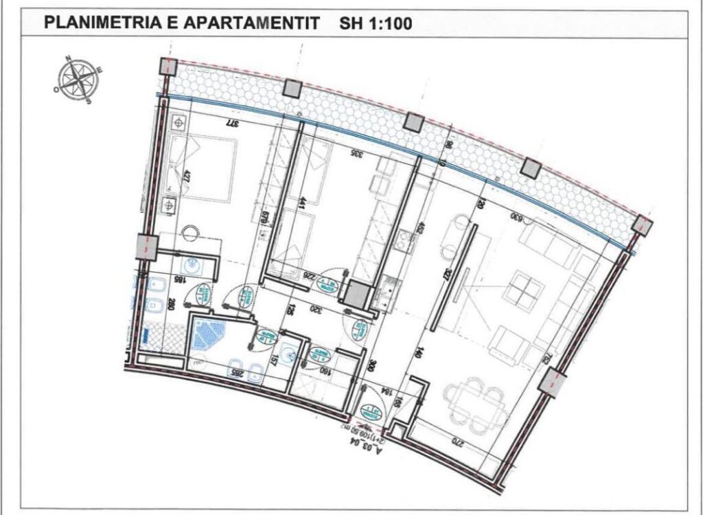Zyre Me Qera 2+1 Tek Lake View Residence (ID BZ2105321) Tirane