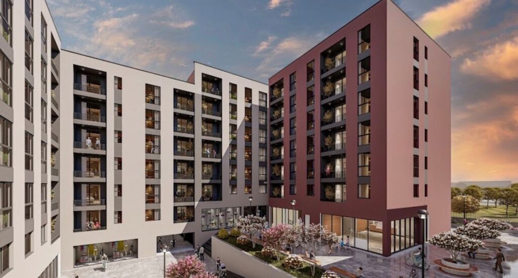 Apartment 1+1 for sale at Residenca Apollo, Paskuqan