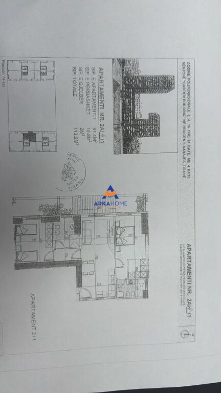 JEPET AMBIENT ME QERA PER ZYRA 114 M2 "RRUGA E KAVAJES" 120.000 LEKE