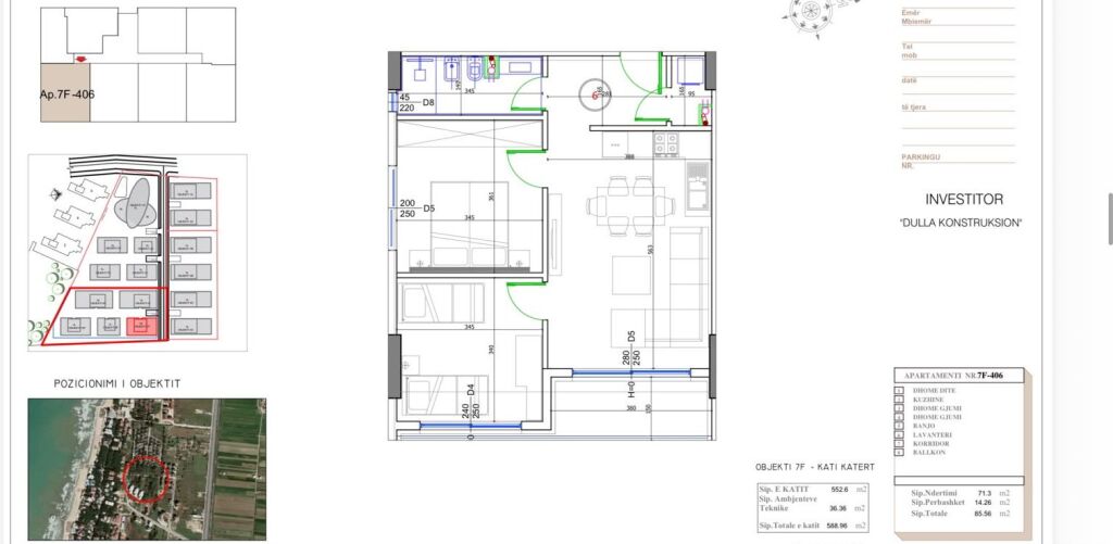 Apartment 2+1 For Sale in Liburna Residence – Mali i Robit!