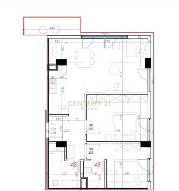 Appartamento 2+1 in vendita