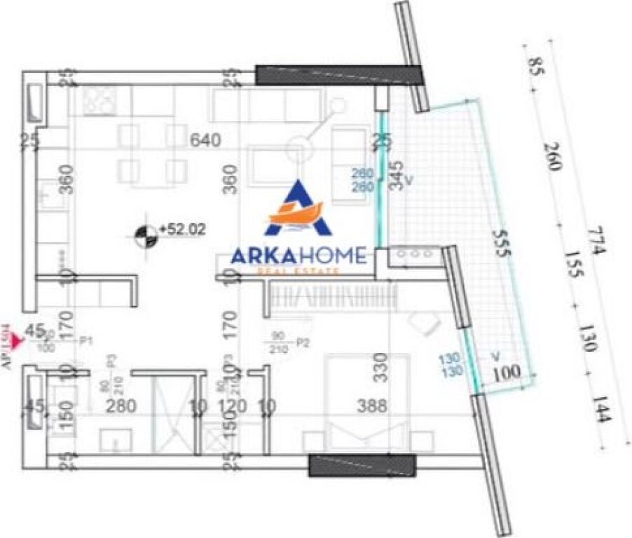 !!!OKAZION!!! SHITET APARTAMENT 1+1+BALLKON "SHQIPONJA TOWER, ISH-DOGANA" CMIMI I DISKUTUESHEM