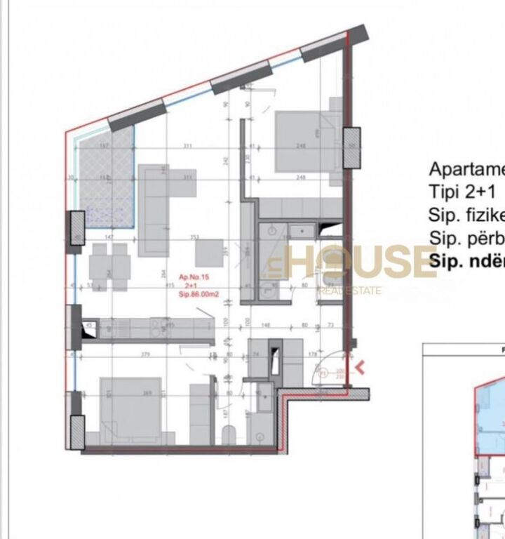 APARTAMENT 2+1 +2 NE SHITJE TE FARMACIA 10