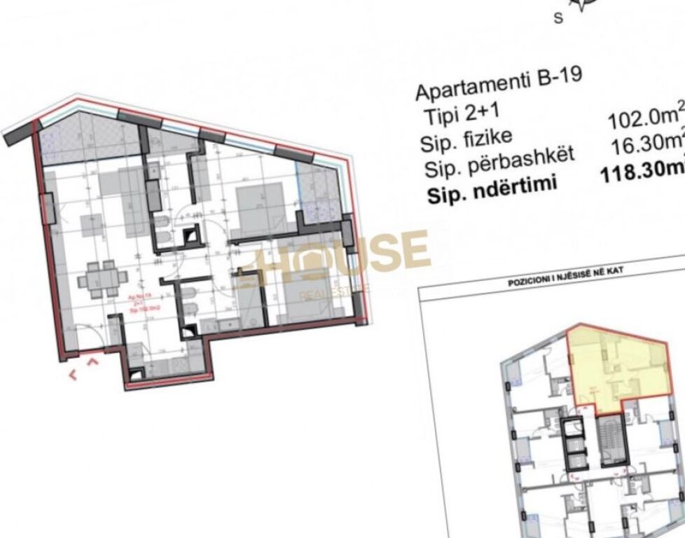 APARTAMENT 2+1 +2 NE SHITJE TE FARMACIA 10