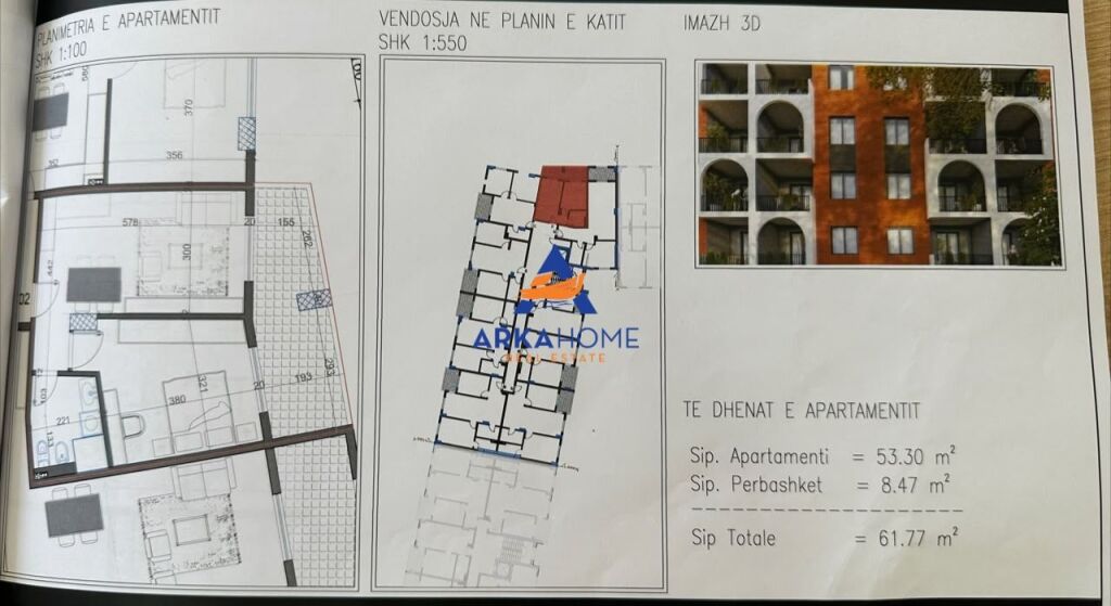 SHITET APARTAMENT 1+1+BALLKON "LAKESIDE RESIDENCE, PASKUQAN" 6.794.700 LEKE