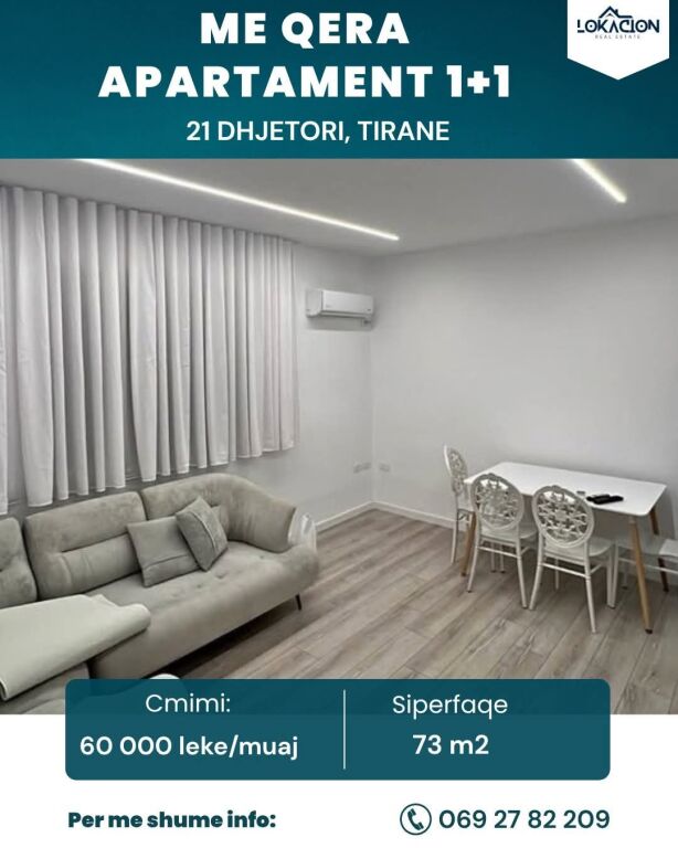 Apartment 1+1 for Rent - 21- December, Tirana