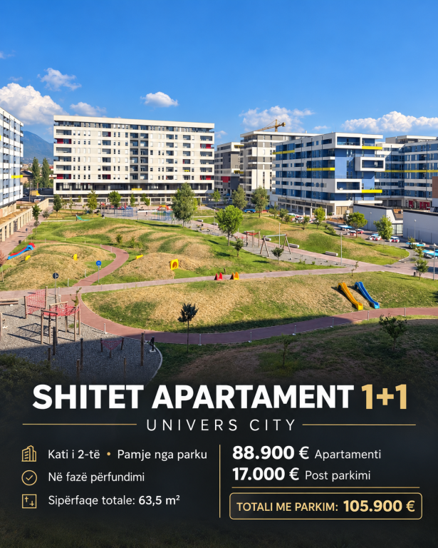 Shitet apartament 1+1 – Univers City