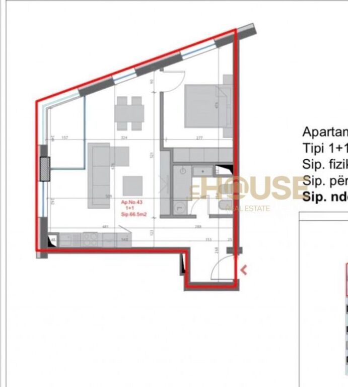 APARTAMENT 1+1 NE SHITJE TE FARMACIA 10 [KONVERTOHET 2+1]
