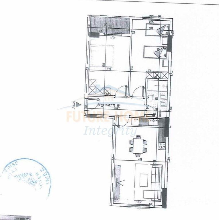 In vendita, Appartamento 2+1+Posto Auto, Bridge Side Residence, Tirana.