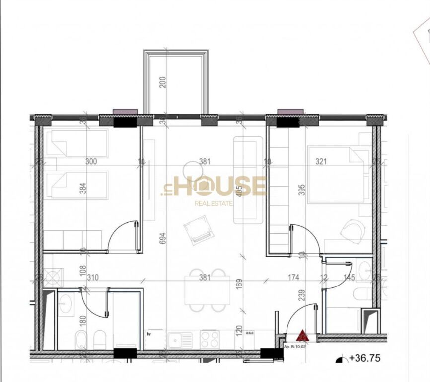 APARTAMENT 2+1 +2 NE SHITJE TE DARA REZIDENCE NE XHAMLLIK