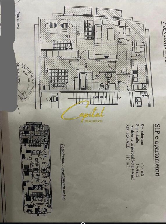 SHITET APARTAMENT 2+1 LAPRAKE 22.600.000 LEKE