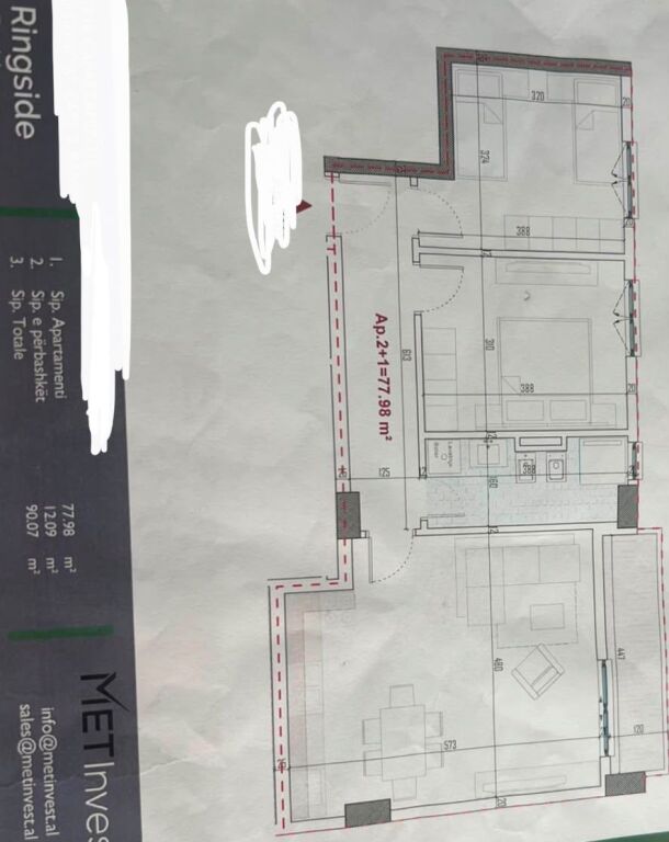 Apartament 2+1 Ne Shitje Ne Paskuqan ID 5692