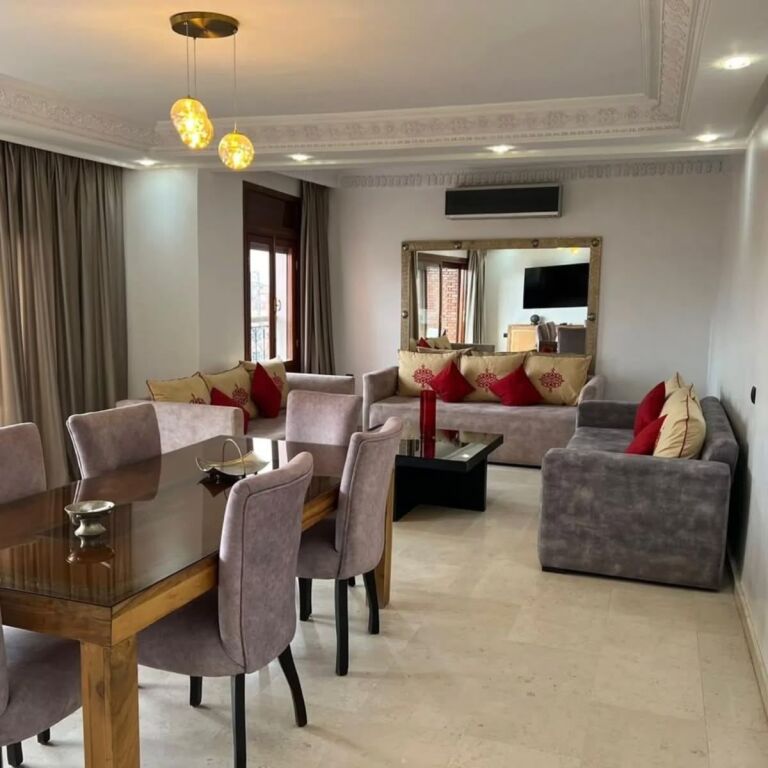 Near the American embassy, a 2+1+2 apartment is for rent.