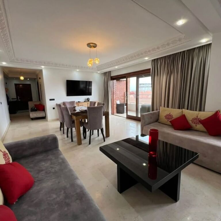 Near the American embassy, a 2+1+2 apartment is for rent.