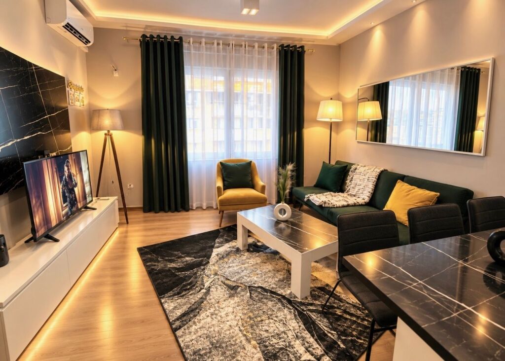 Apartment 2+1 for rent near Pazari i Ri