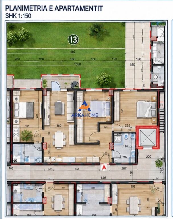 FOR SALE APARTMENT 3+1+BALCONY "LAKE SIDE 2, PASKUQAN" 17,342,000 LEKE