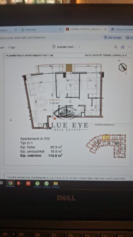 APARTAMENT 2+1 PËR SHITJE –TIKTAALIK RESIDENCE QERRET, DURRËS