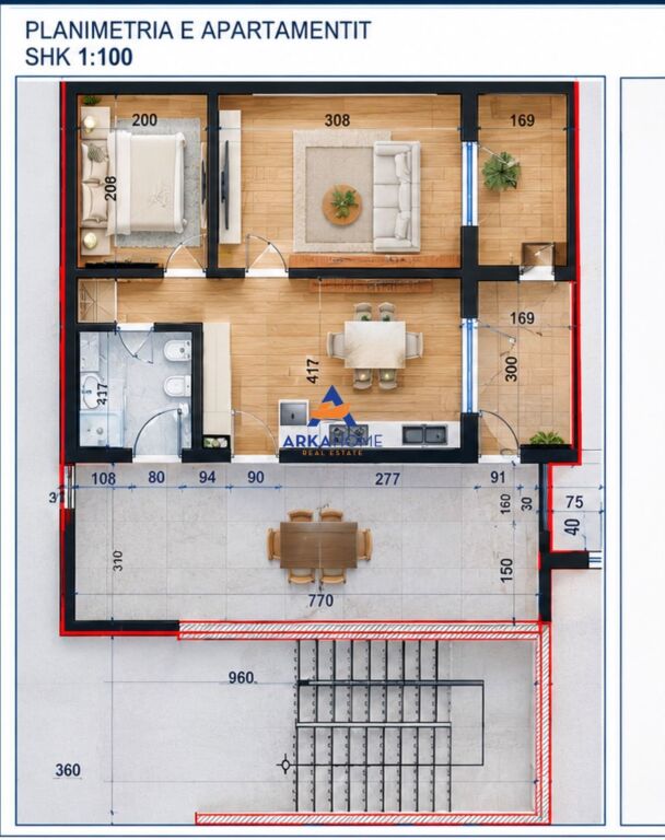FOR SALE APARTMENT 1+1+BALCONY "LAKE KOTARJA GATE, PASKUQAN" 8,431,800 LEKE