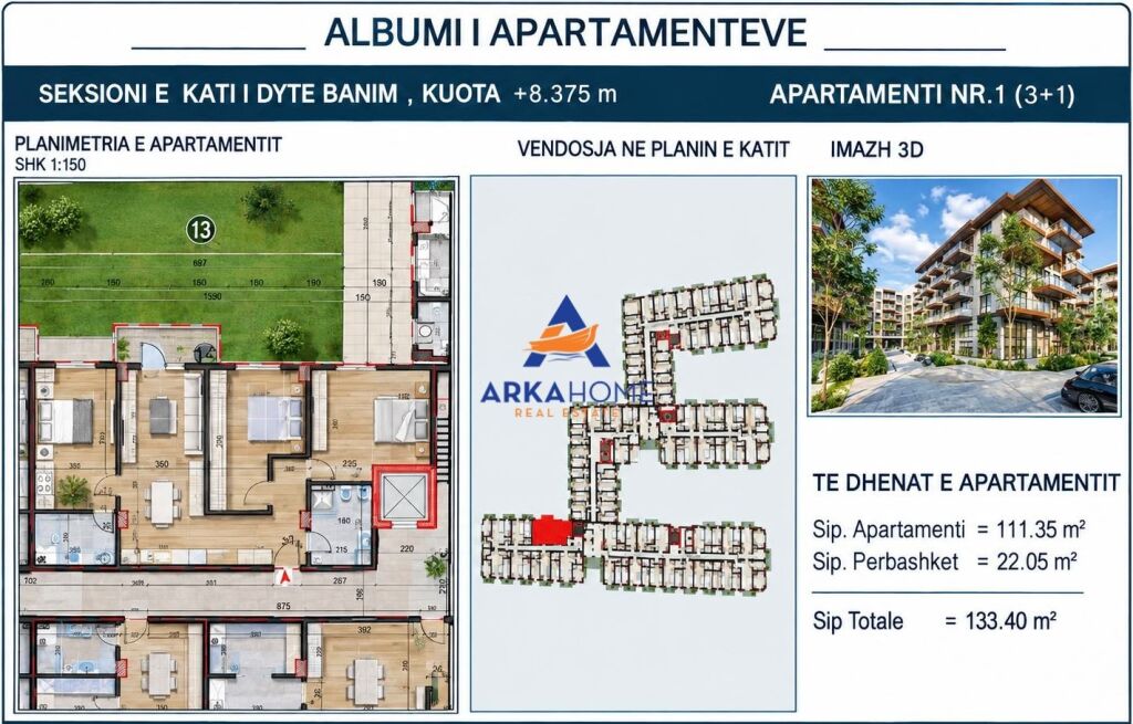 FOR SALE APARTMENT 3+1+BALCONY "LAKE SIDE 2, PASKUQAN" 17,342,000 LEKE