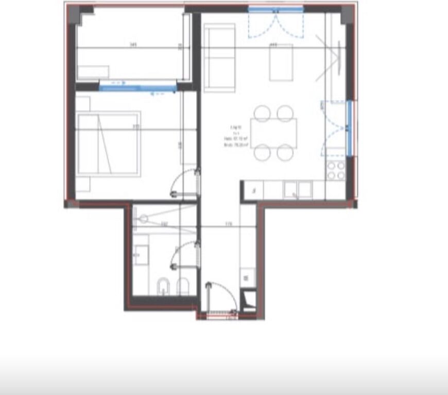 Shitet apartament 1+1 Square Village Dhermi