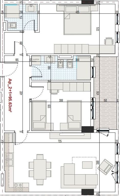 Apartament 2+1+2