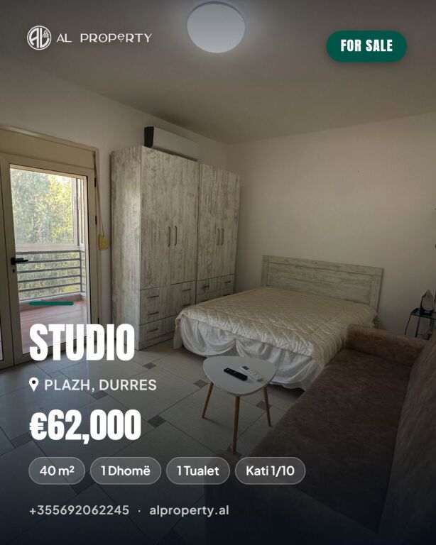 Monolocale in vendita 35,2m2 nel certificato, 40m2 totali.