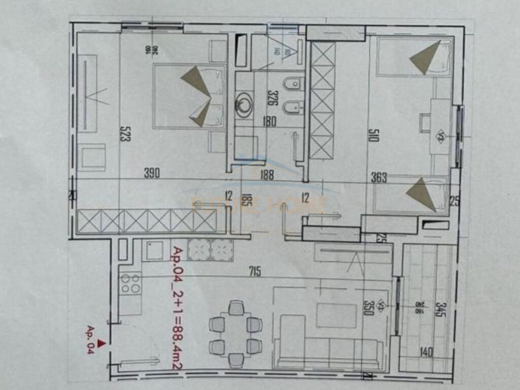 Shitet,Apartament 2+1,Paskuqan, Tirane