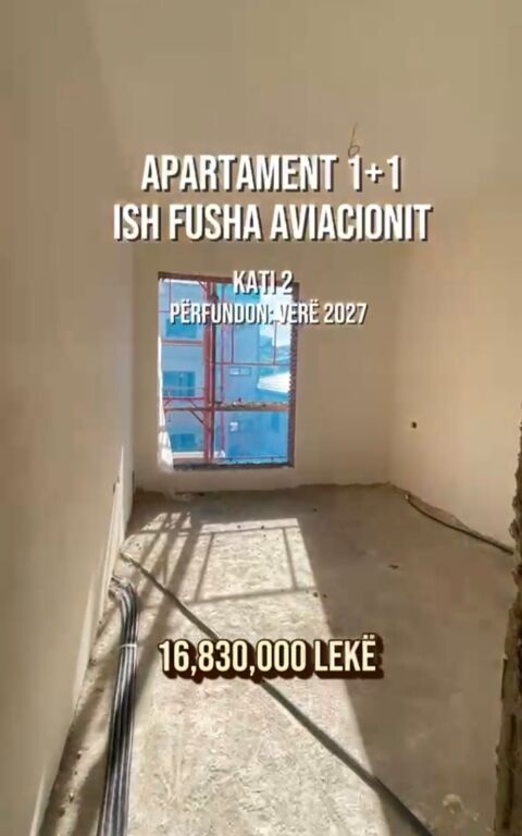 Shitet apartament 1+1 tek ish Fusha e Aviacionit .